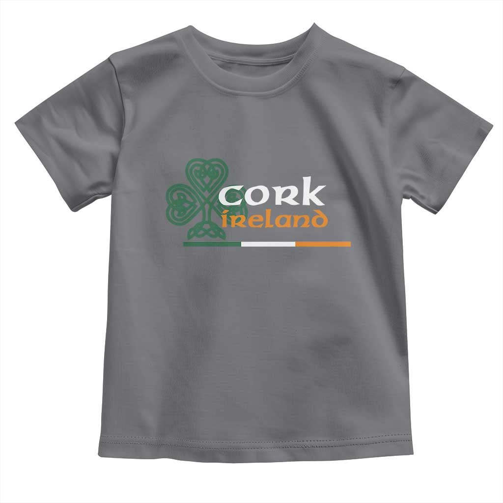 Cork Ireland Toddler T Shirt Irish City Souvenir St Patricks Day Celtic Shamrock TS11 Charcoal Print Your Wear