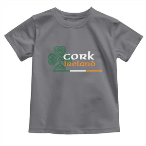 Cork Ireland Toddler T Shirt Irish City Souvenir St Patricks Day Celtic Shamrock TS11 Charcoal Print Your Wear