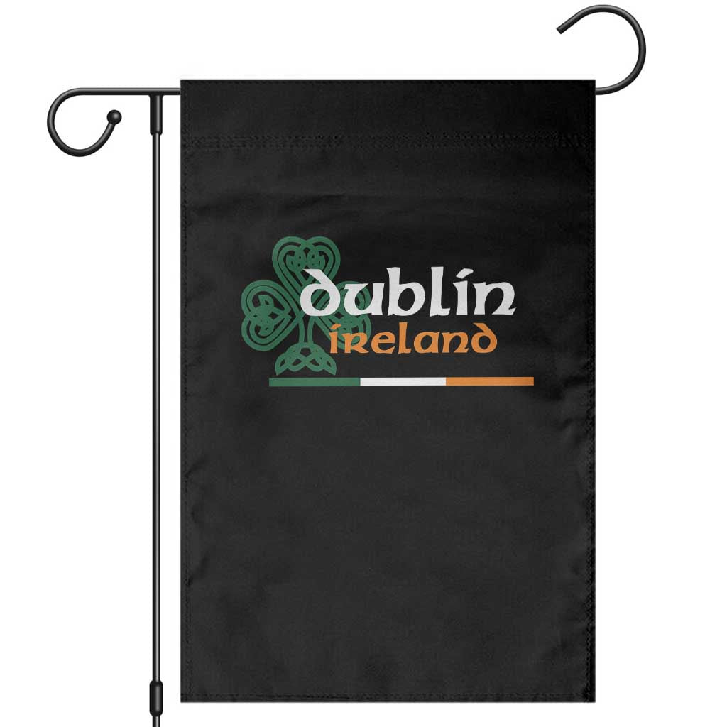 Dublin Ireland Garden Flag Irish City Souvenir St Patricks Day Celtic Shamrock TS11 Black Print Your Wear
