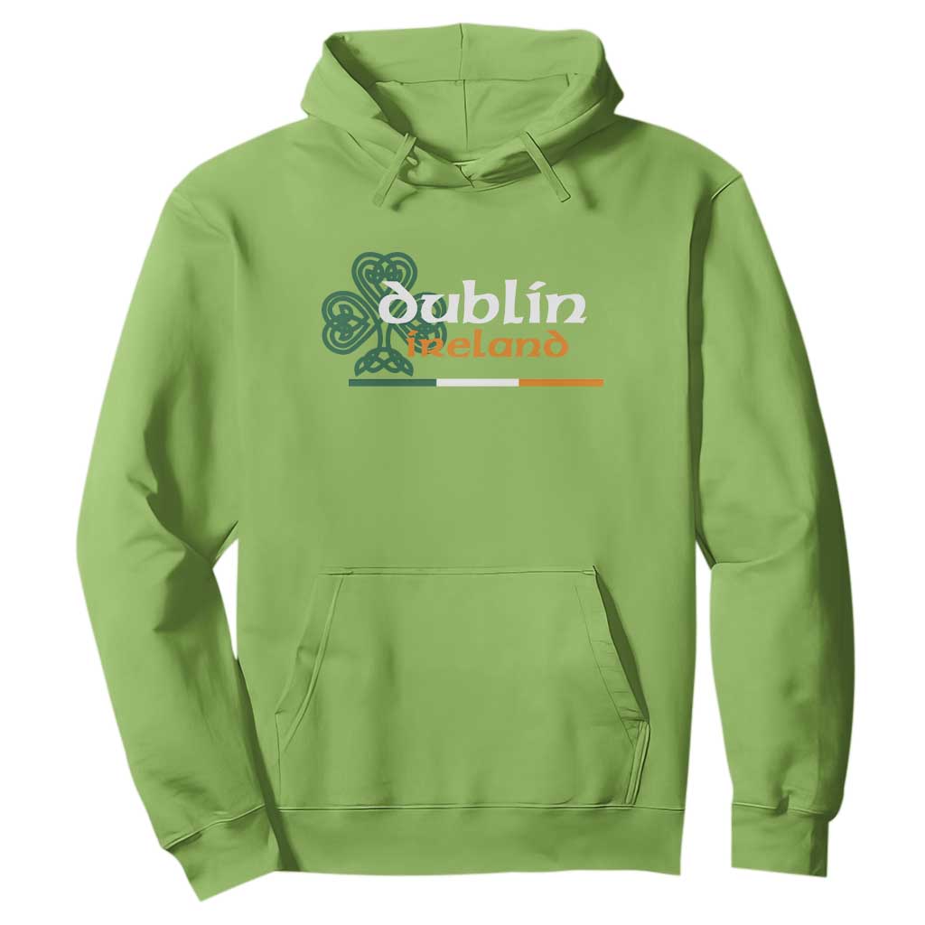 Dublin Ireland Hoodie Irish City Souvenir St Patricks Day Celtic Shamrock TS11 Lime Print Your Wear