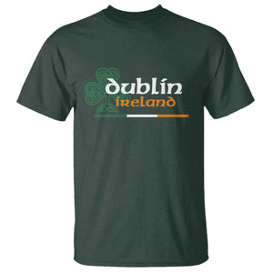 Dublin Ireland T Shirt Irish City Souvenir St Patricks Day Celtic Shamrock TS11 Dark Forest Green Print Your Wear