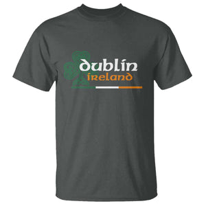 Dublin Ireland T Shirt Irish City Souvenir St Patricks Day Celtic Shamrock TS11 Dark Heather Print Your Wear