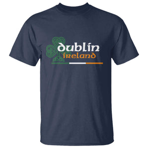 Dublin Ireland T Shirt Irish City Souvenir St Patricks Day Celtic Shamrock TS11 Navy Print Your Wear
