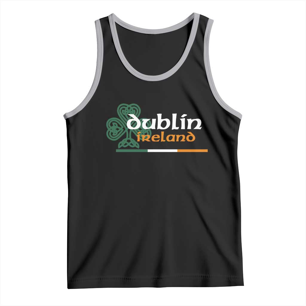 Dublin Ireland Tank Top Irish City Souvenir St Patricks Day Celtic Shamrock TS11 Black Athletic Heather Print Your Wear