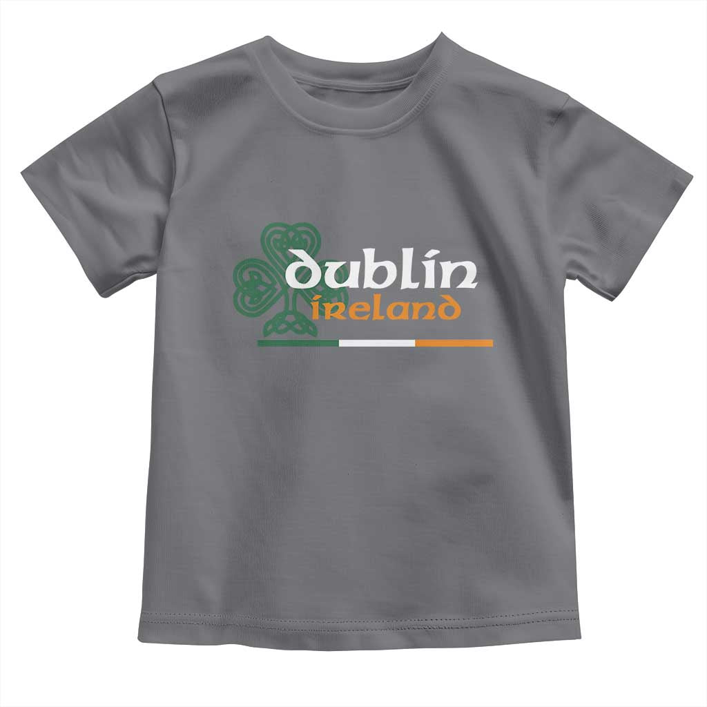 Dublin Ireland Toddler T Shirt Irish City Souvenir St Patricks Day Celtic Shamrock TS11 Charcoal Print Your Wear