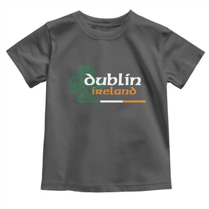 Dublin Ireland Toddler T Shirt Irish City Souvenir St Patricks Day Celtic Shamrock TS11 Dark Heather Print Your Wear
