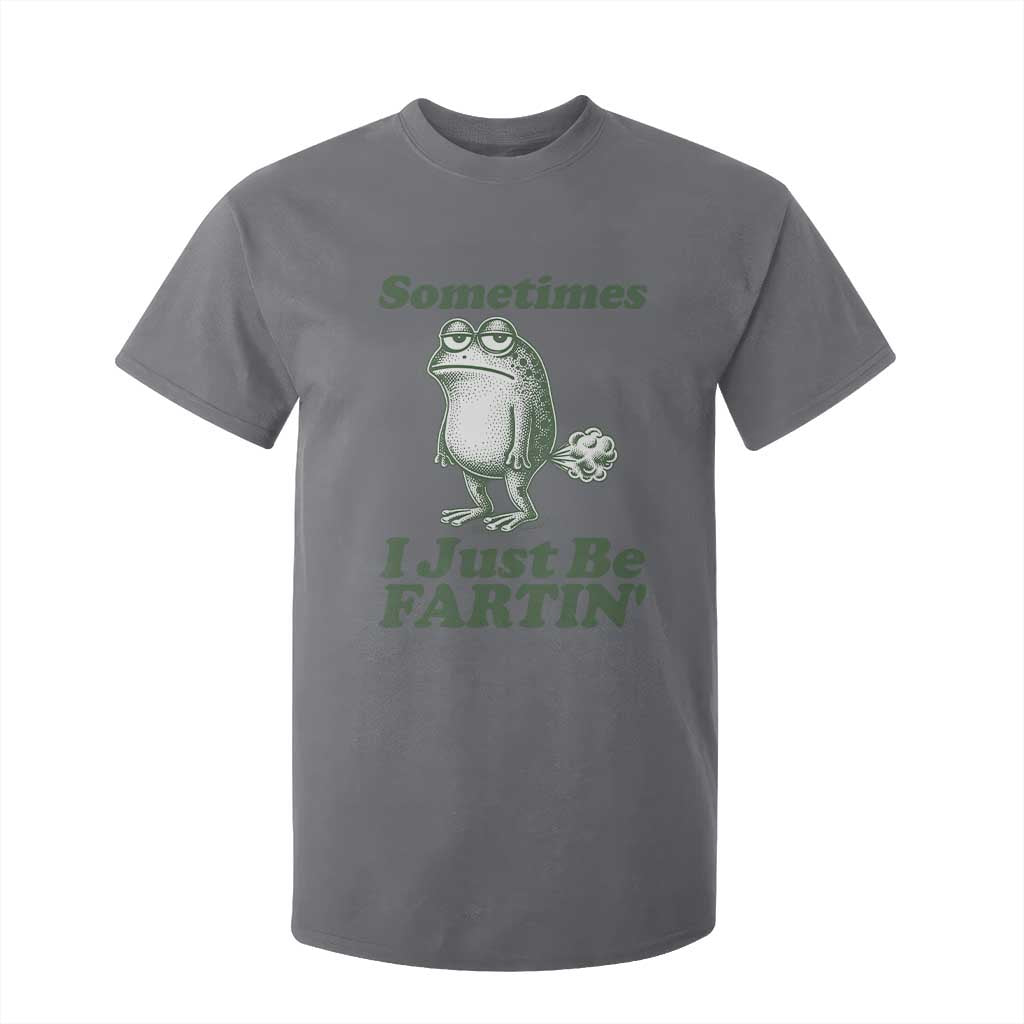 Sometimes I Just Be Fartin Funny Frog T Shirt For Kid TS11 Charcoal Print Your Wear