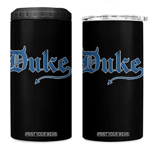 Duke Gothic Throwback 4 in 1 Can Cooler Tumbler Game Day for Sports Fan TS11 One Size: 16 oz Black Print Your Wear