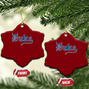 Duke Gothic Throwback Ceramic Ornament Game Day for Sports Fan TS11 Print Your Wear