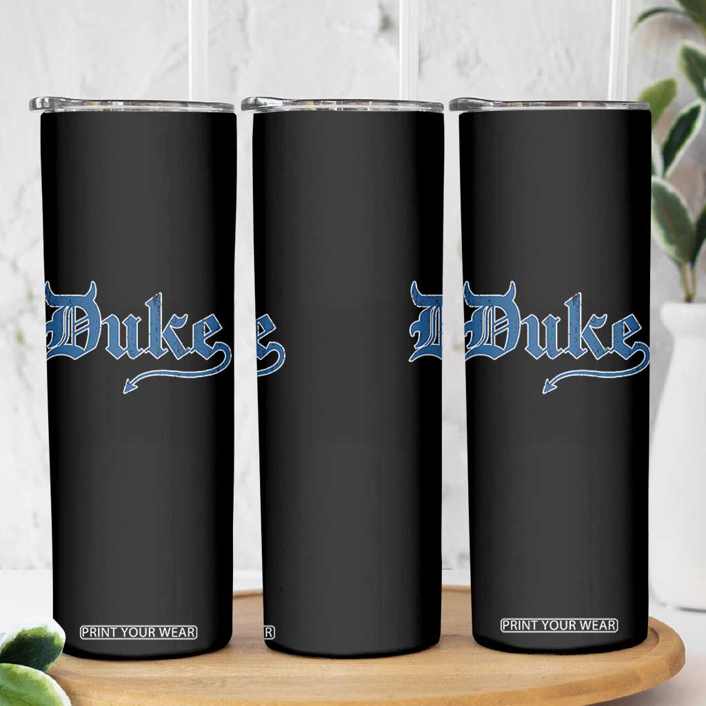 Duke Gothic Throwback Skinny Tumbler Game Day for Sports Fan TS11 Print Your Wear