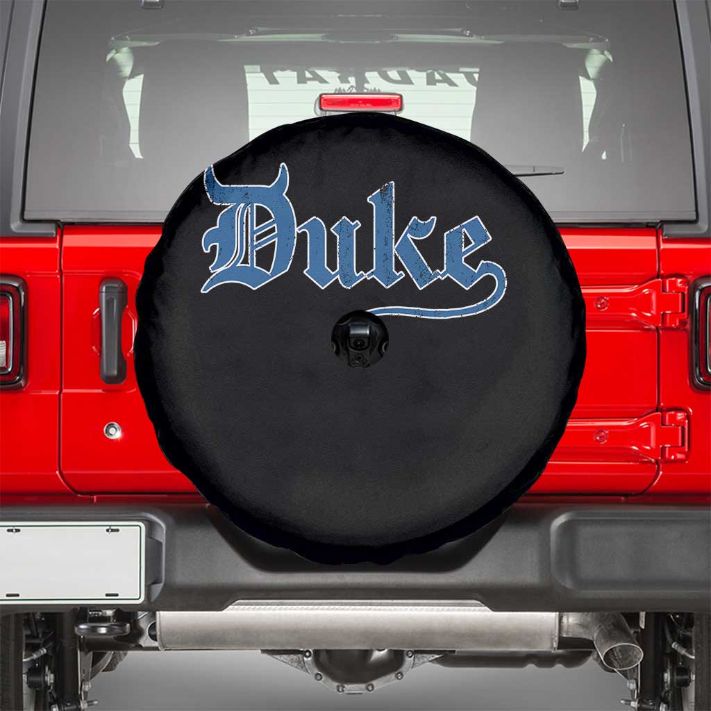 Duke Gothic Throwback Spare Tire Cover Game Day for Sports Fan TS11 Black Print Your Wear