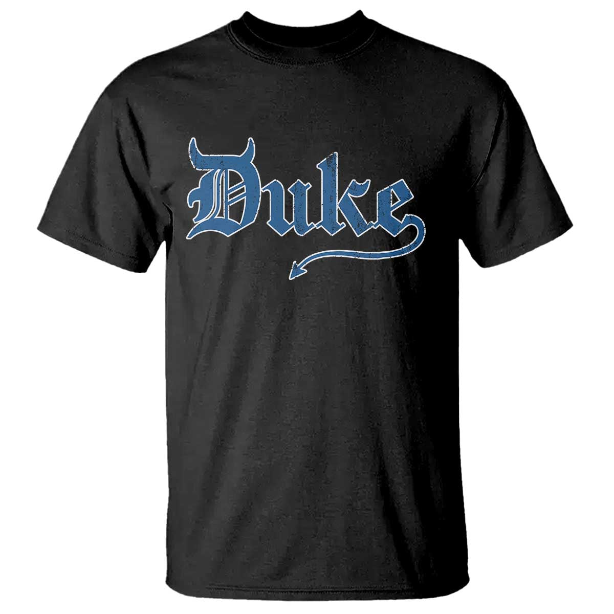Duke Gothic Throwback T Shirt Game Day for Sports Fan TS11 Black Print Your Wear