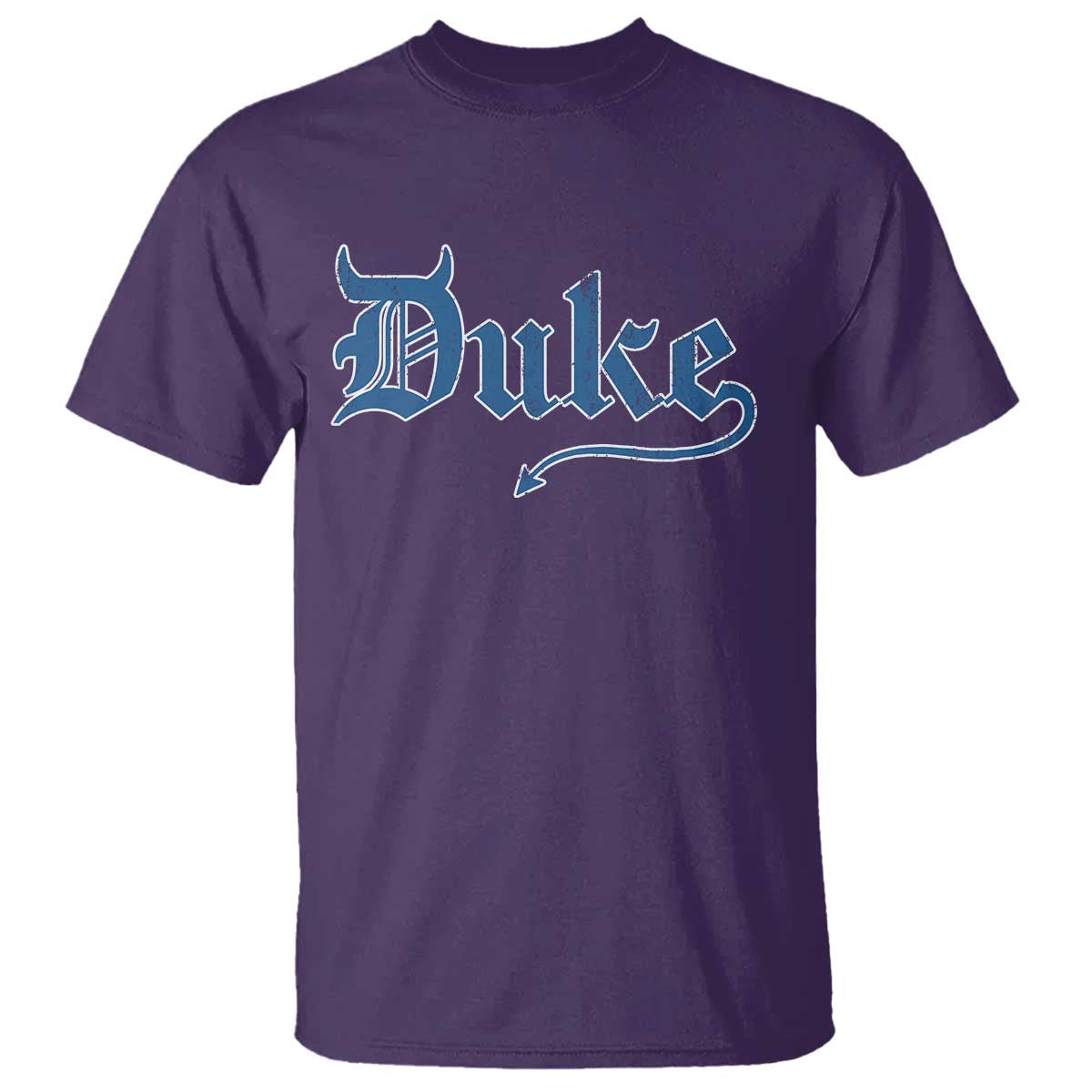 Duke Gothic Throwback T Shirt Game Day for Sports Fan TS11 Purple Print Your Wear