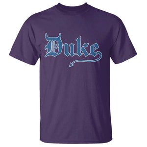 Duke Gothic Throwback T Shirt Game Day for Sports Fan TS11 Purple Print Your Wear