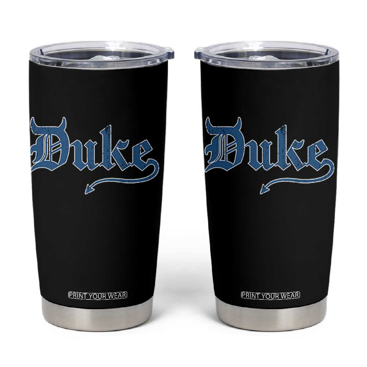 Duke Gothic Throwback Tumbler Cup Game Day for Sports Fan TS11 Black Print Your Wear