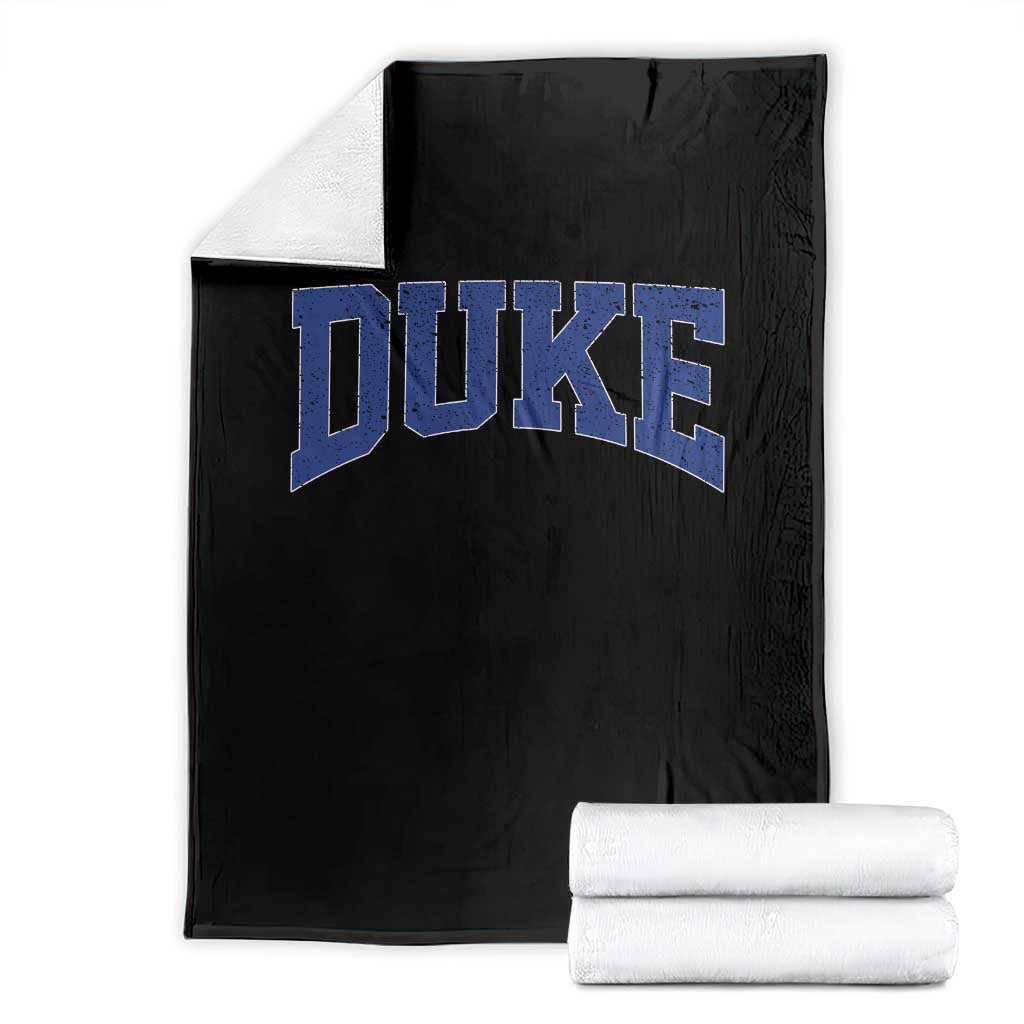 Duke Bold Script Name Sports Fans Throw Blanket - Game Day Cozy Fan Gift TS11 Black Print Your Wear