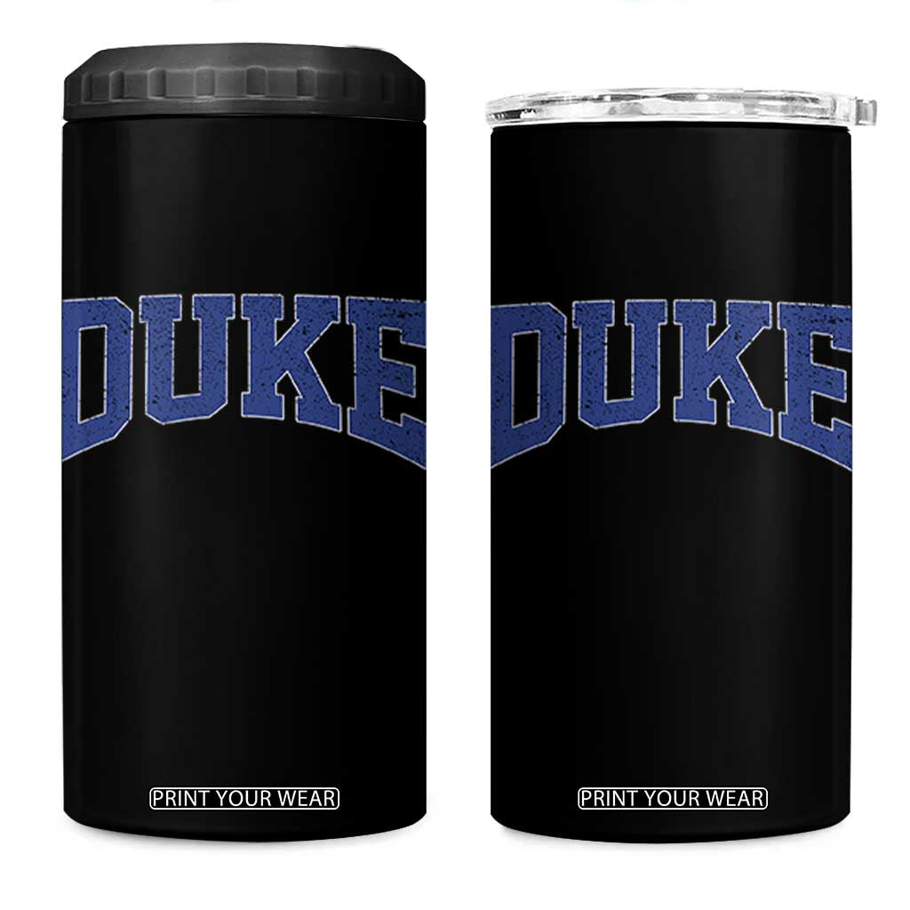 Duke Bold Script Name Sports Fans 4 in 1 Can Cooler Tumbler TS11 One Size: 16 oz Black Print Your Wear