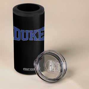 Duke Bold Script Name Sports Fans 4 in 1 Can Cooler Tumbler TS11 Print Your Wear