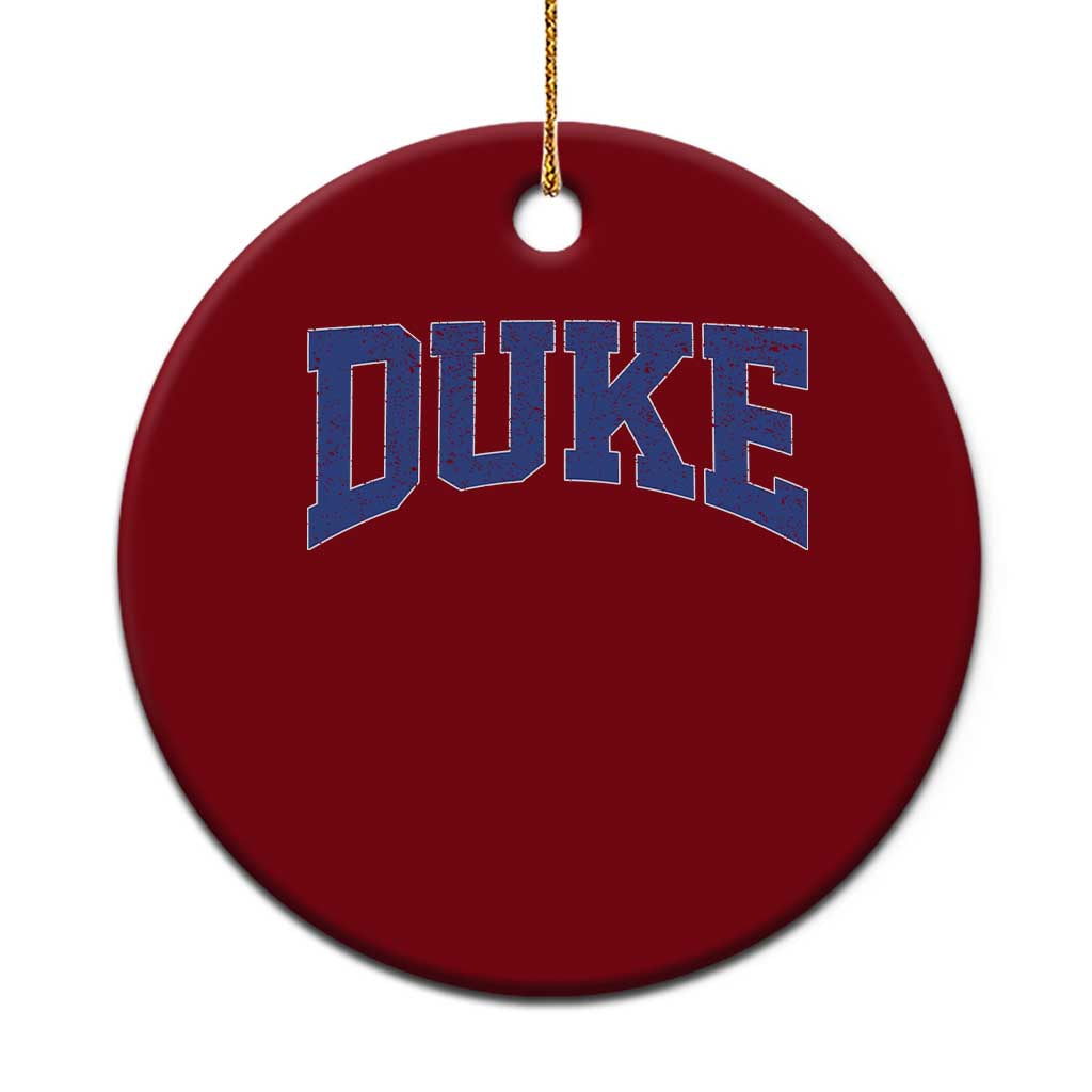 Duke Bold Script Name Sports Fans Ceramic Ornament TS11 1pc Red Print Your Wear