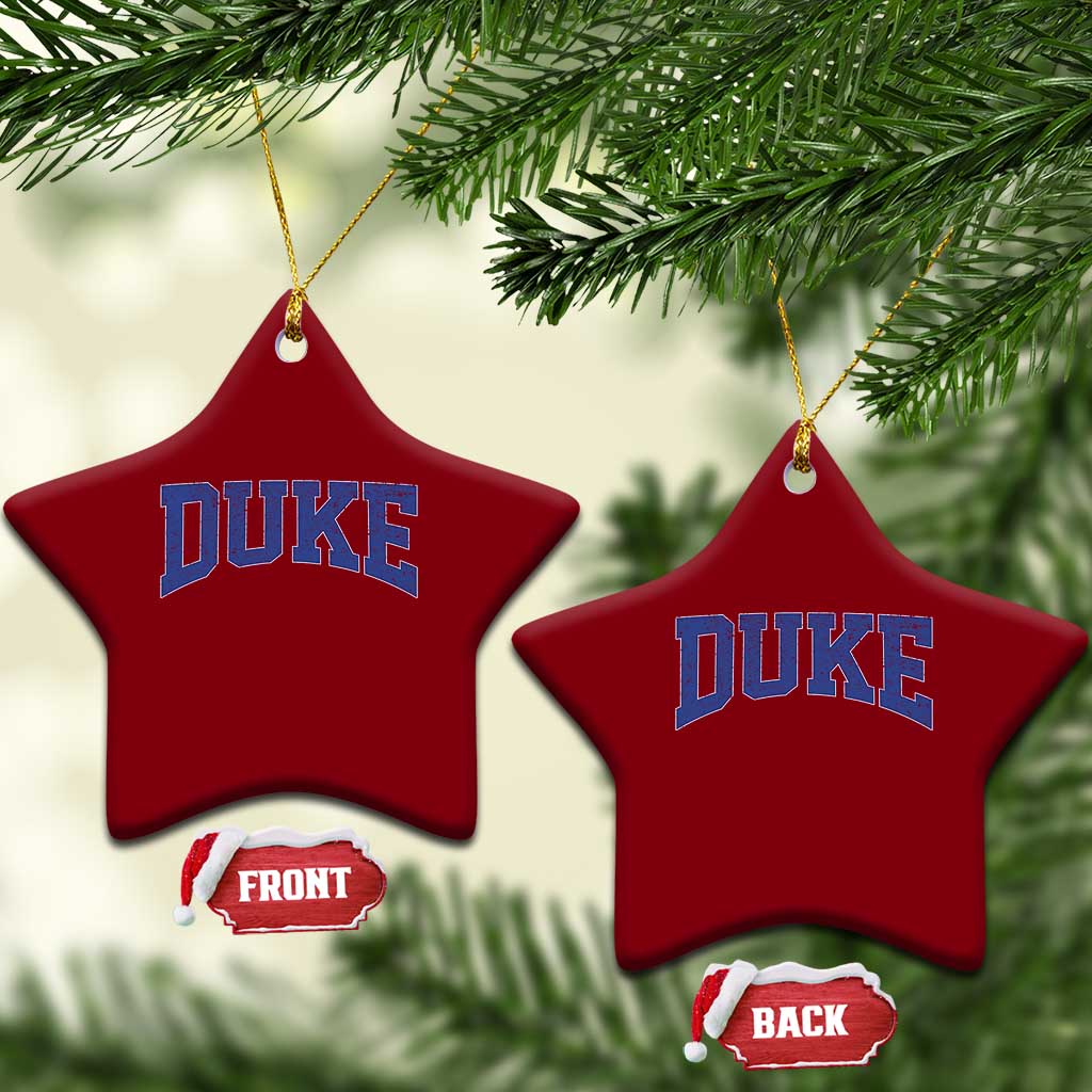 Duke Bold Script Name Sports Fans Ceramic Ornament TS11 Print Your Wear