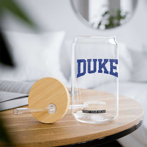 Duke Bold Script Name Sports Fans Glass Can TS11 Print Your Wear