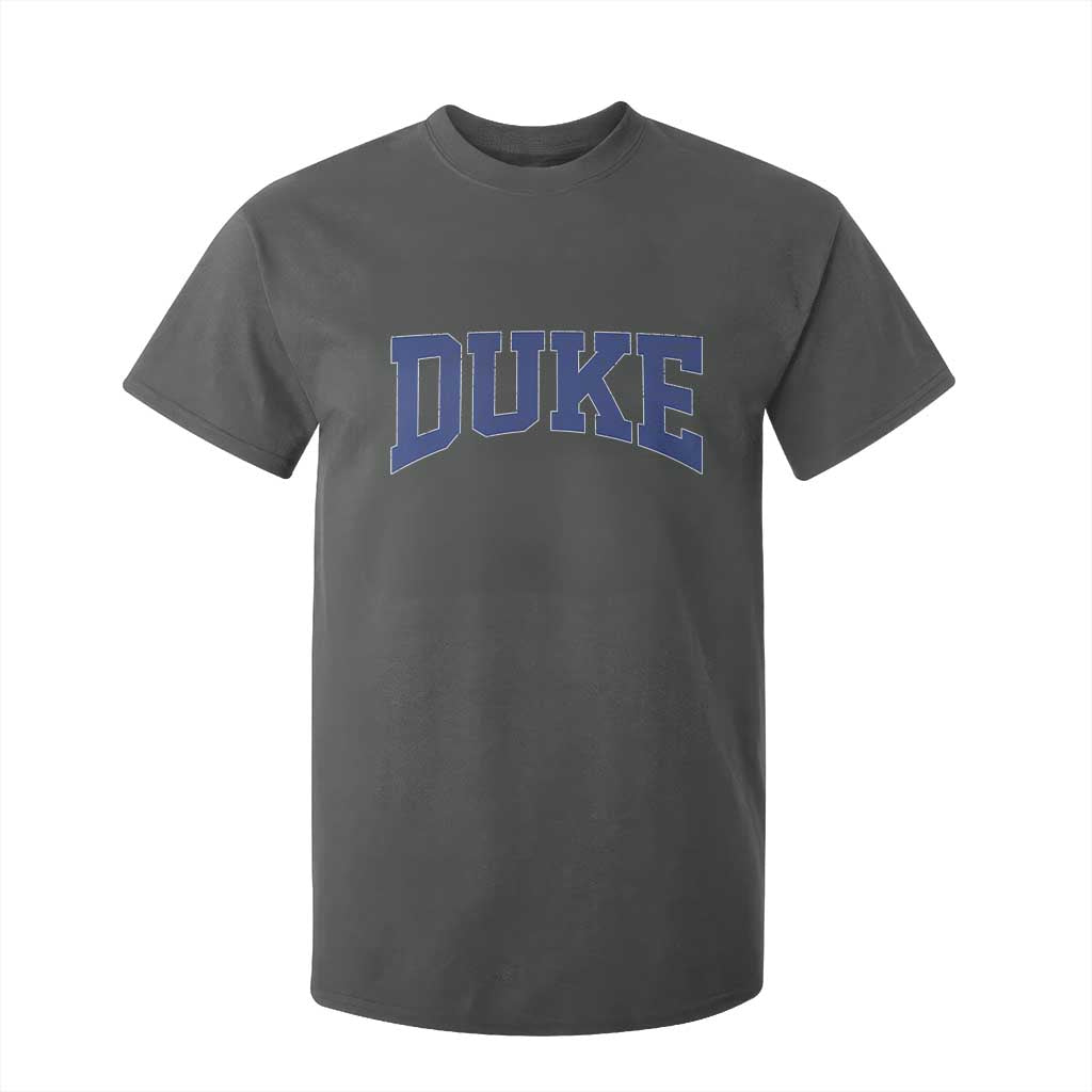 Duke Bold Script Name Sports Fans T Shirt For Kid TS11 Dark Heather Print Your Wear