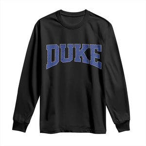 Duke Bold Script Name Sports Fans Long Sleeve Shirt TS11 Black Print Your Wear