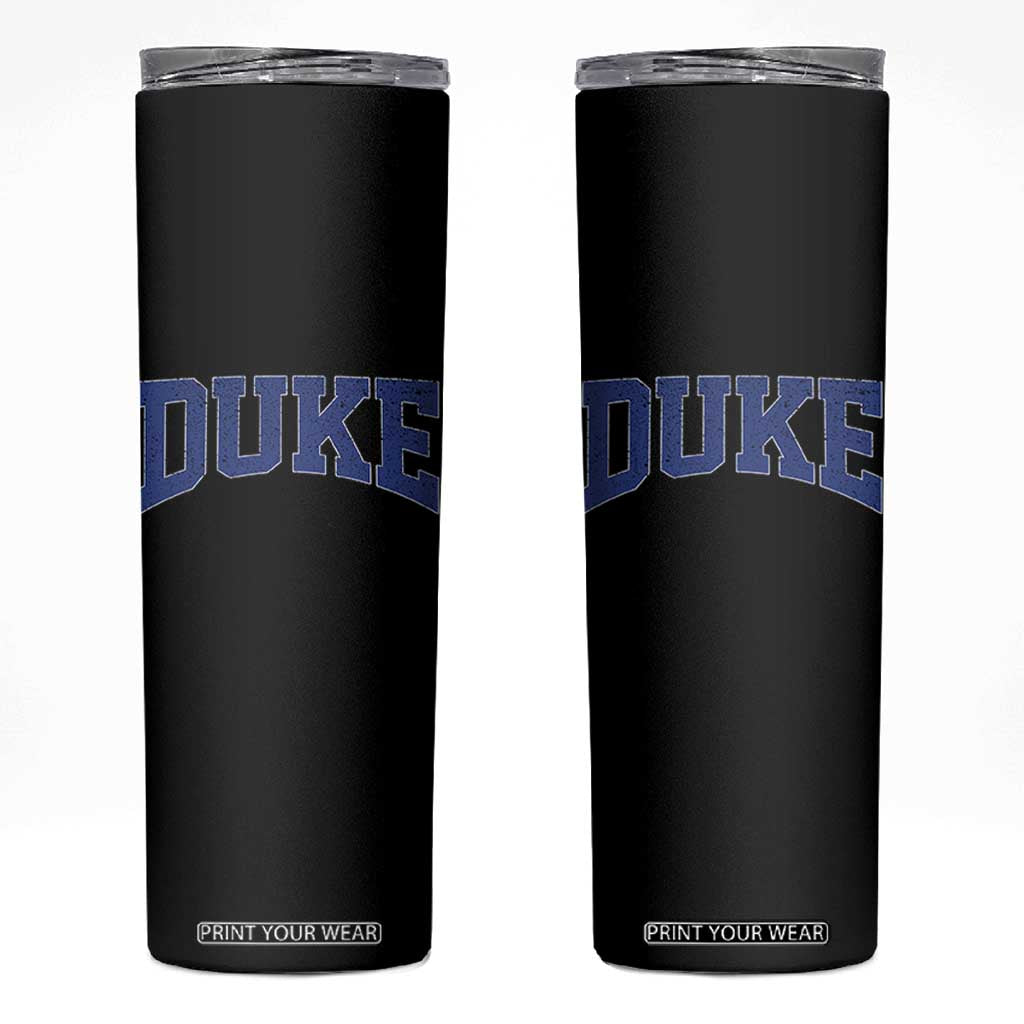 Duke Bold Script Name Sports Fans Skinny Tumbler TS11 Black Print Your Wear