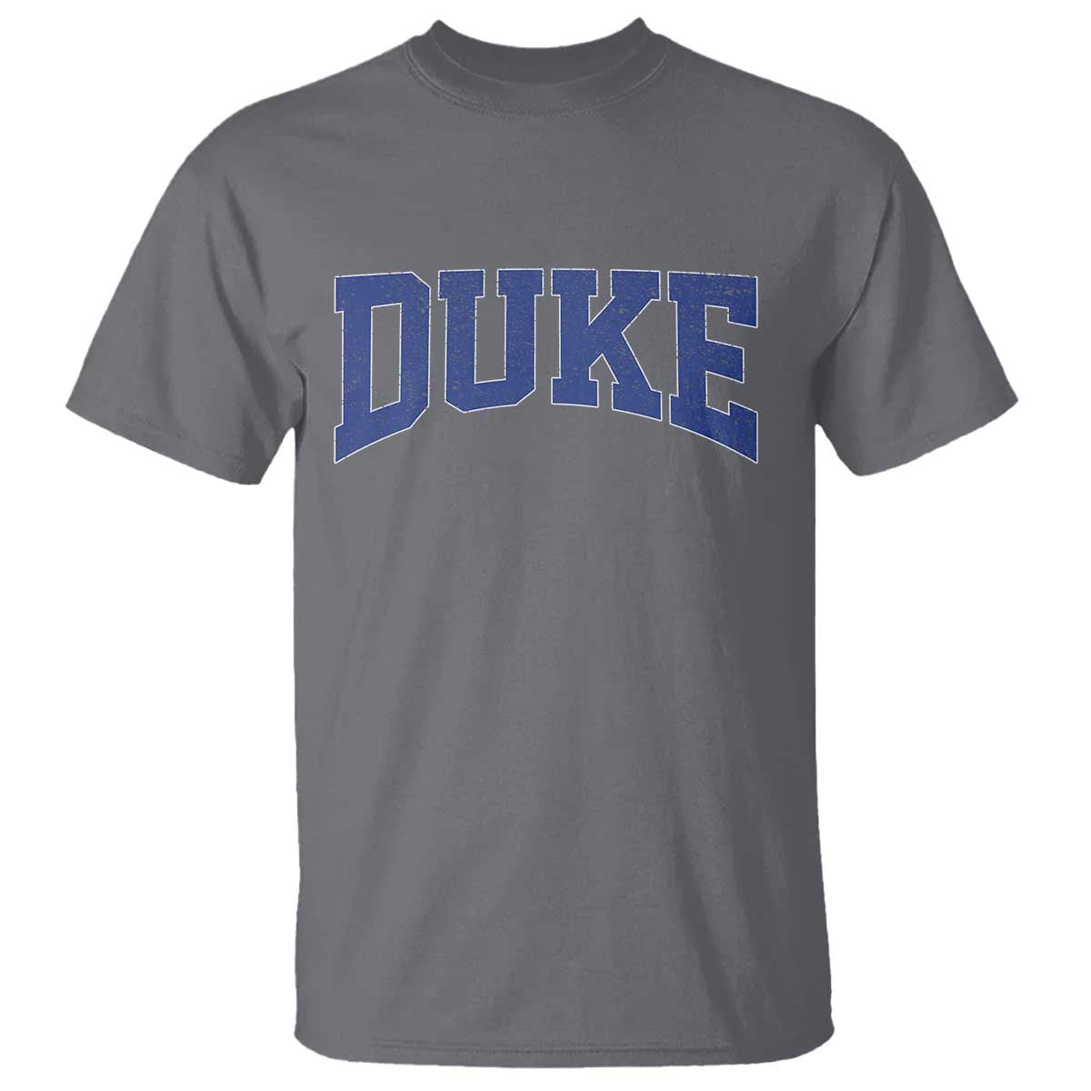Duke Bold Script Name Sports Fans T Shirt - Game Day Fan Graphic Tee TS11 Charcoal Print Your Wear