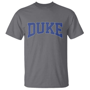 Duke Bold Script Name Sports Fans T Shirt - Game Day Fan Graphic Tee TS11 Charcoal Print Your Wear