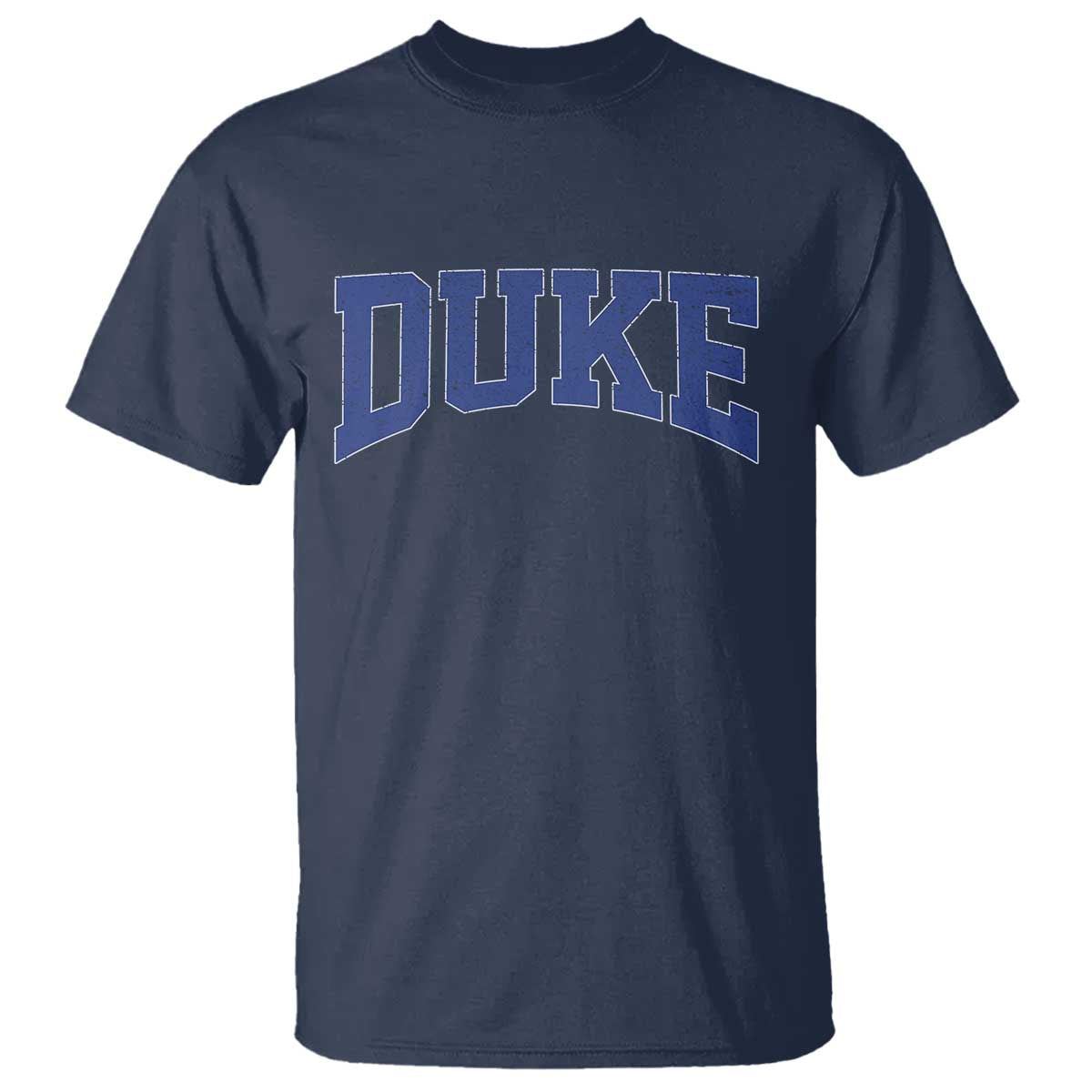 Duke Bold Script Name Sports Fans T Shirt - Game Day Fan Graphic Tee TS11 Navy Print Your Wear