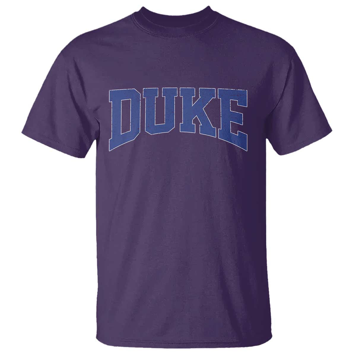 Duke Bold Script Name Sports Fans T Shirt - Game Day Fan Graphic Tee TS11 Purple Print Your Wear