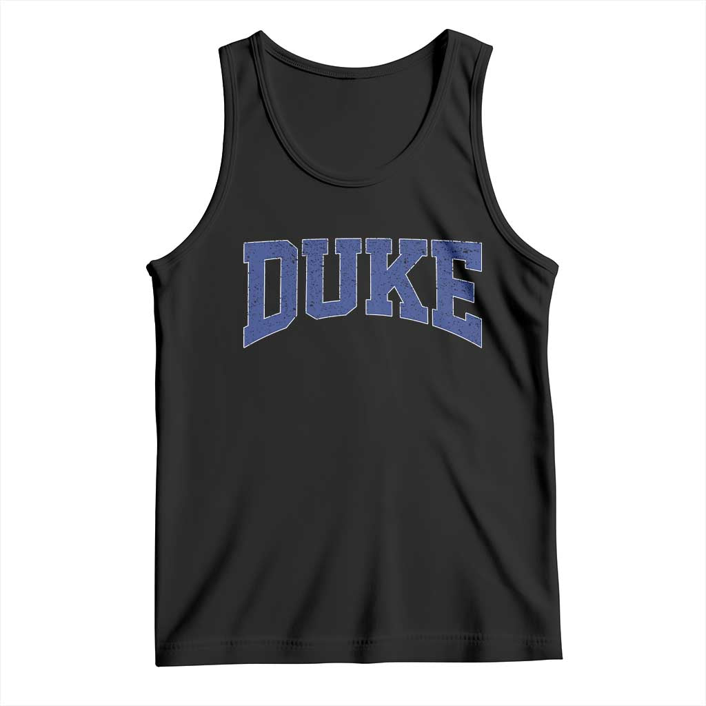 Duke Bold Script Name Sports Fans Tank Top TS11 Black Print Your Wear