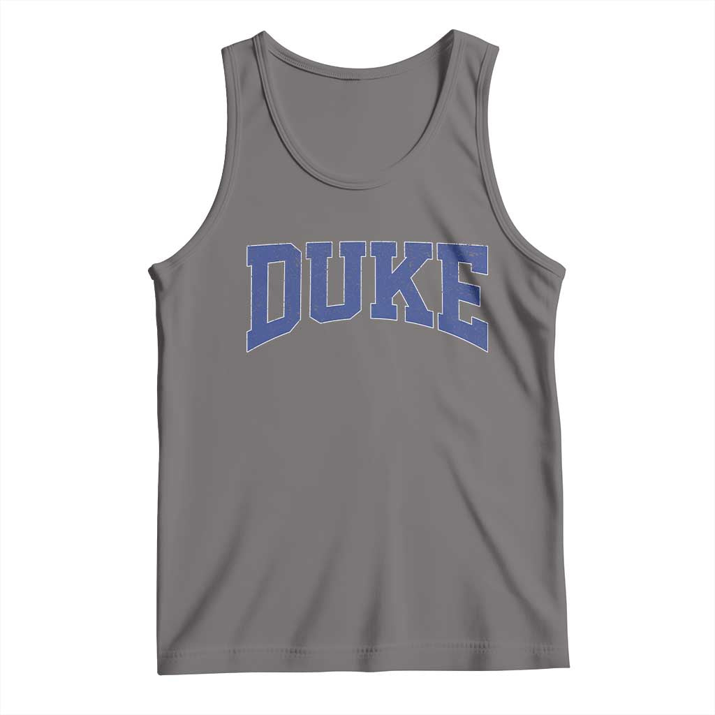 Duke Bold Script Name Sports Fans Tank Top TS11 Deep Heather Print Your Wear