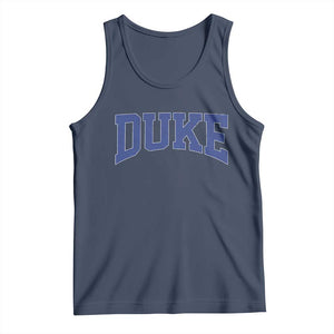 Duke Bold Script Name Sports Fans Tank Top TS11 Navy Print Your Wear