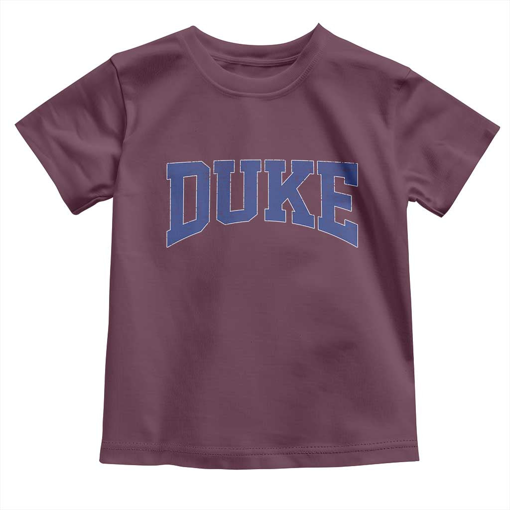 Duke Bold Script Name Sports Fans Toddler T Shirt TS11 Maroon Print Your Wear