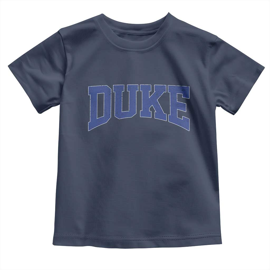 Duke Bold Script Name Sports Fans Toddler T Shirt TS11 Navy Print Your Wear