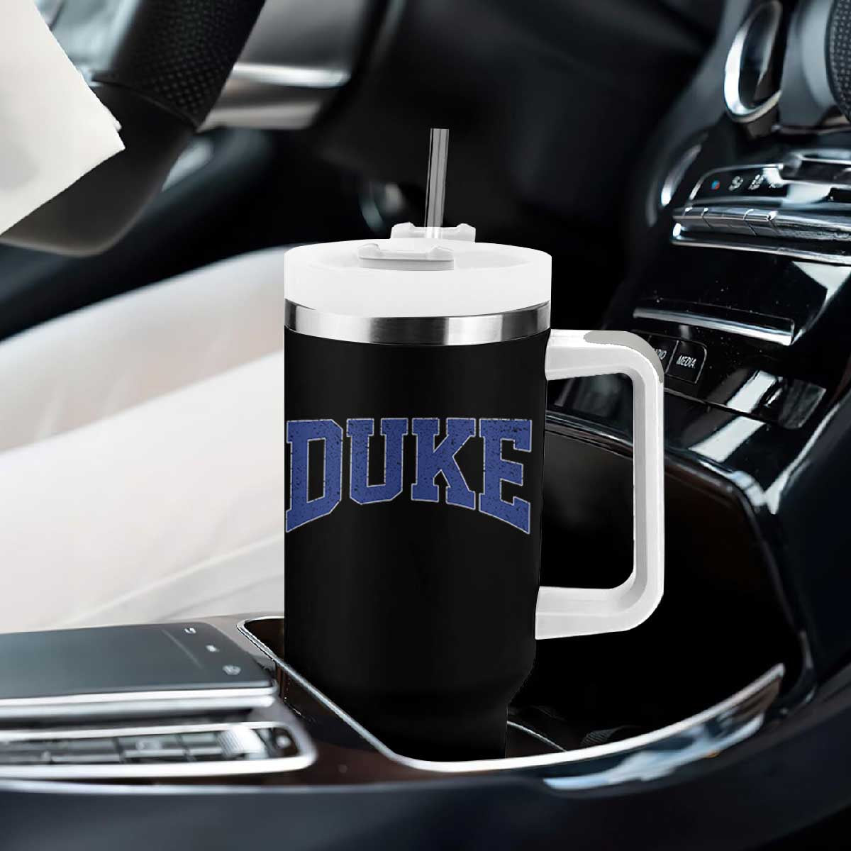 Duke Bold Script Name Sports Fans Tumbler With Handle TS11 Print Your Wear