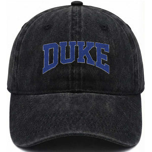 Duke Bold Script Name Sports Fans Washed Cotton Baseball Cap TS11 Print Your Wear