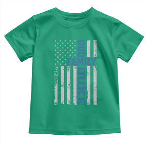 God Family Duke Toddler T Shirt Blue Game Day Vintage American Flag TS11 Irish Green Print Your Wear