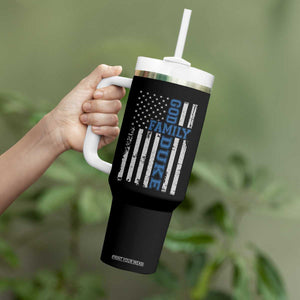 God Family Duke Tumbler With Handle Blue Game Day Vintage American Flag TS11 Print Your Wear