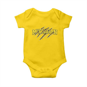 Michigan Fan Baby Onesie MI State Sports Game Day Scratch Mark TS11 Daisy Print Your Wear