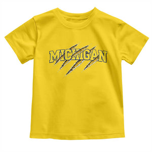 Michigan Fan Toddler T Shirt MI State Sports Game Day Scratch Mark TS11 Daisy Print Your Wear