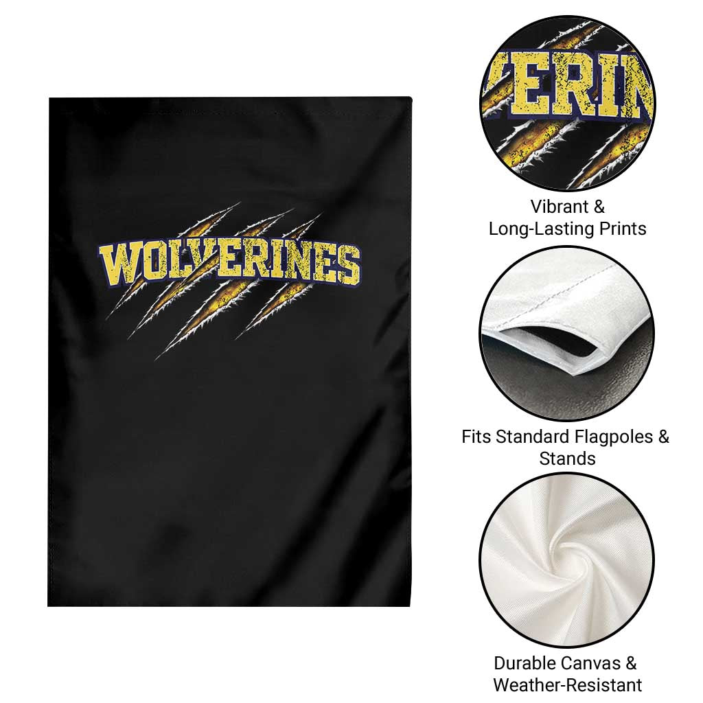 Wolverine Lover Sports Game Day Scratch Mark Garden Flag TS11 Print Your Wear
