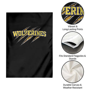 Wolverine Lover Sports Game Day Scratch Mark Garden Flag TS11 Print Your Wear