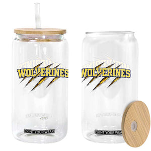 Wolverine Lover Sports Game Day Scratch Mark Glass Can TS11 Print Your Wear