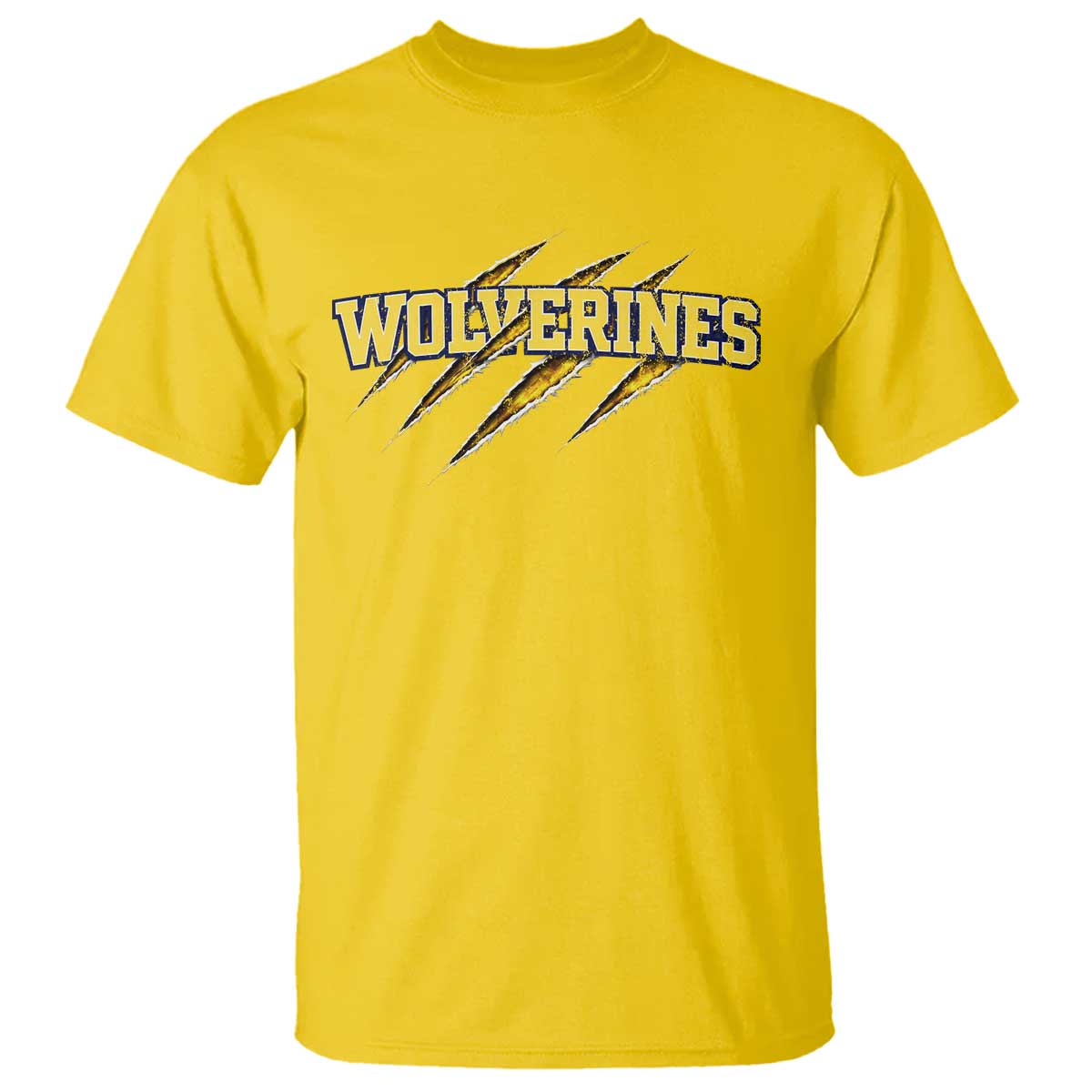 Wolverine Lover Sports Game Day Scratch Mark T Shirt TS11 Daisy Print Your Wear