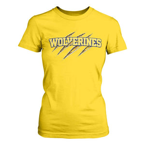 Wolverine Lover Sports Game Day Scratch Mark T Shirt For Women TS11 Daisy Print Your Wear