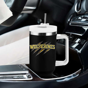 Wolverine Lover Sports Game Day Scratch Mark Tumbler With Handle TS11 Print Your Wear