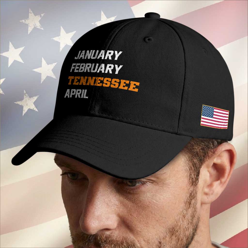 January February Tennessee April Baseball Cap Basketball Game Day TS11 Print Your Wear